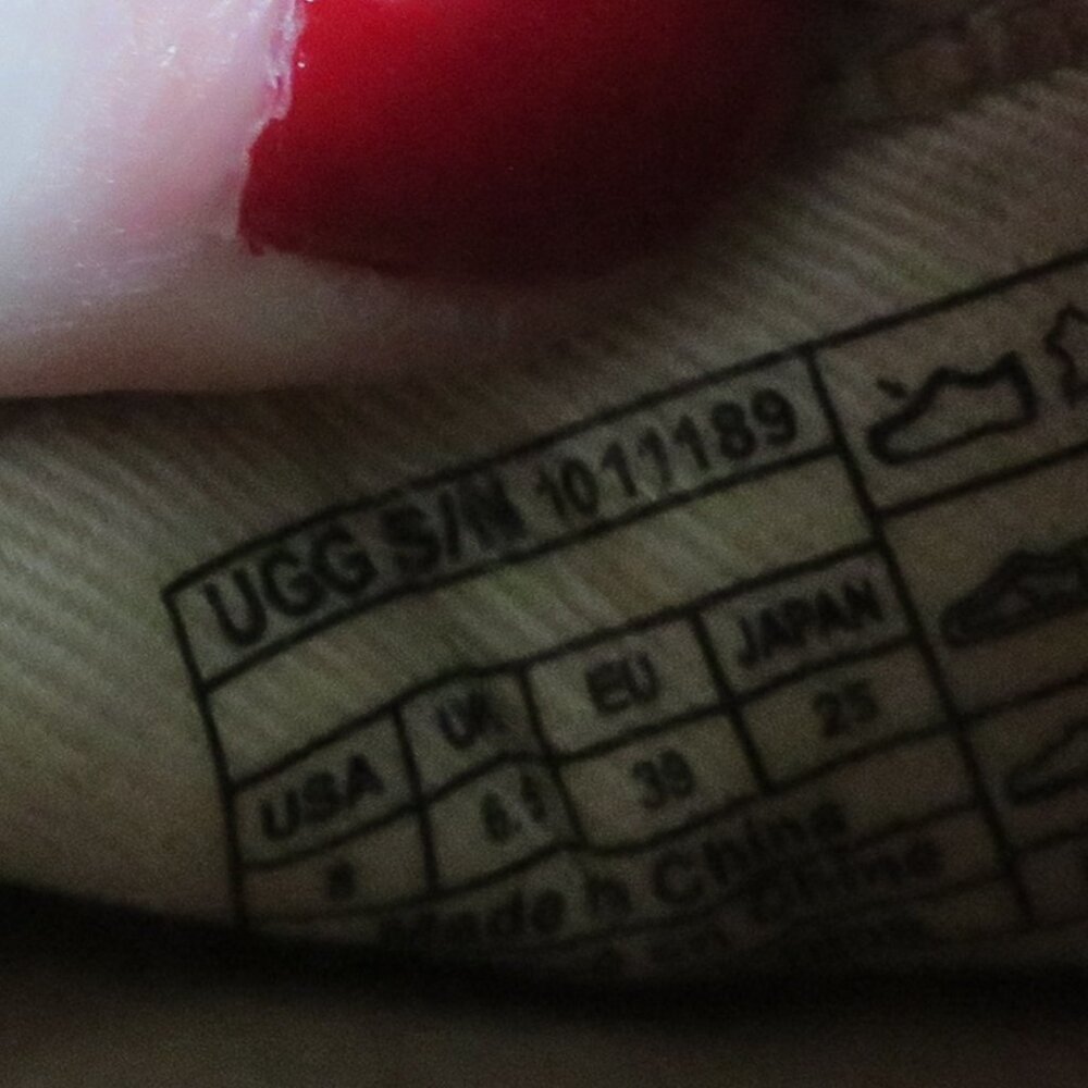 UGG Libbi Serape Leather Woven Espadrilles Flat Shoes in Beige Cream - Size US 8 - Picture 14 of 14